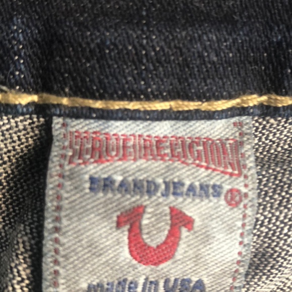 True Religion Dark Blue Denim Jeans - Picture 3 of 5